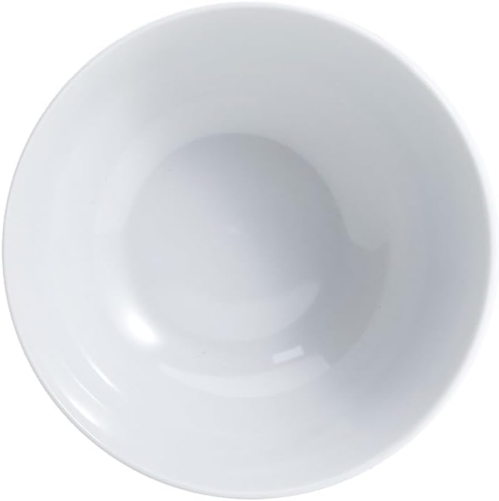 Amazon Basics 16-Pack White Porcelain Coupe Bowl  5.9" diameter  Round  Microwave-safe  Commercial-grade