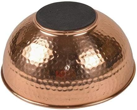 GoCraft Pure Copper Mixing Bowl with Hammered Finish for Salad  Egg Beating  Decorative & Kitchen Serving Purposes - 7.5" (Medium)
