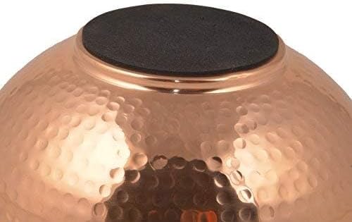 GoCraft Pure Copper Mixing Bowl with Hammered Finish for Salad  Egg Beating  Decorative & Kitchen Serving Purposes - 7.5" (Medium)
