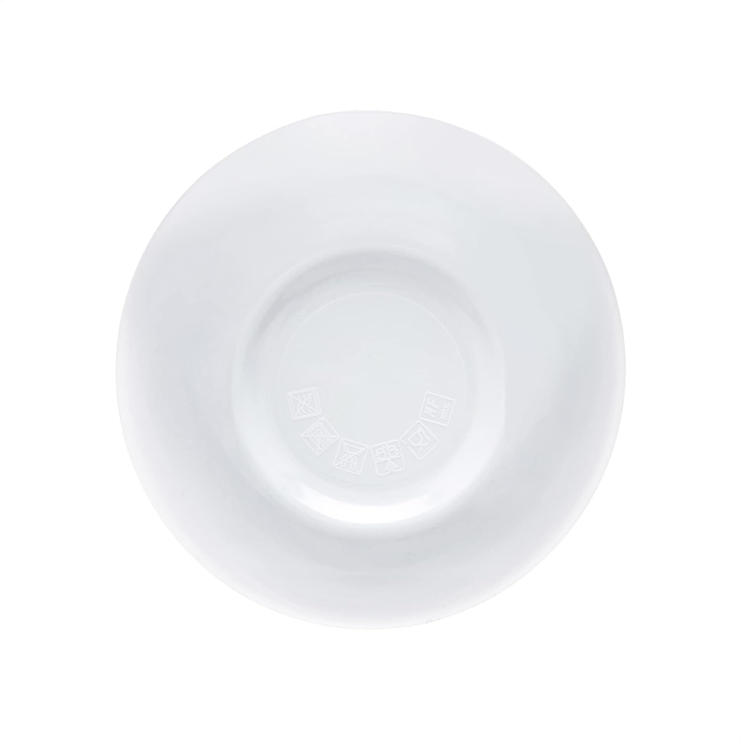 Amazon Basics Round Melamine Bowl  8 oz  White  6 Piece Set
