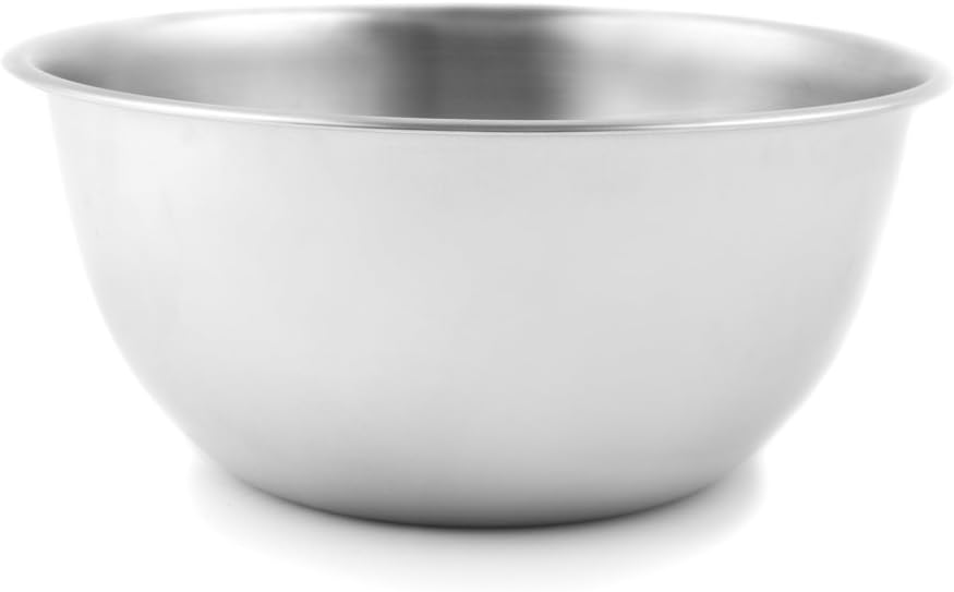 Fox Run Brands 2.75-Quart Stainless Steel Mixing Bowl  9 x 9 x 4 inches  Metallic