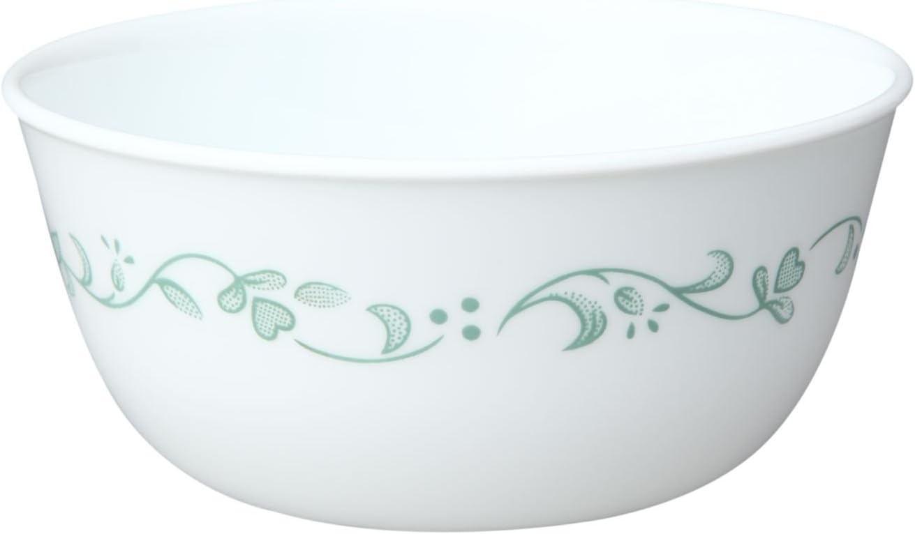 Corelle Livingware 28-Ounce Super Soup/Cereal Bowl  White Country Cottage  Set of 3