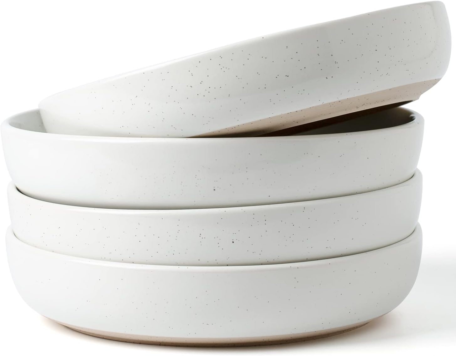 famiware Milkyway 33 oz Bowl Set  Pasta Bowls Set of 4  Salad Bowls Perfect for Your Friend for Housewarming  Thanksgiving  Christmas  White