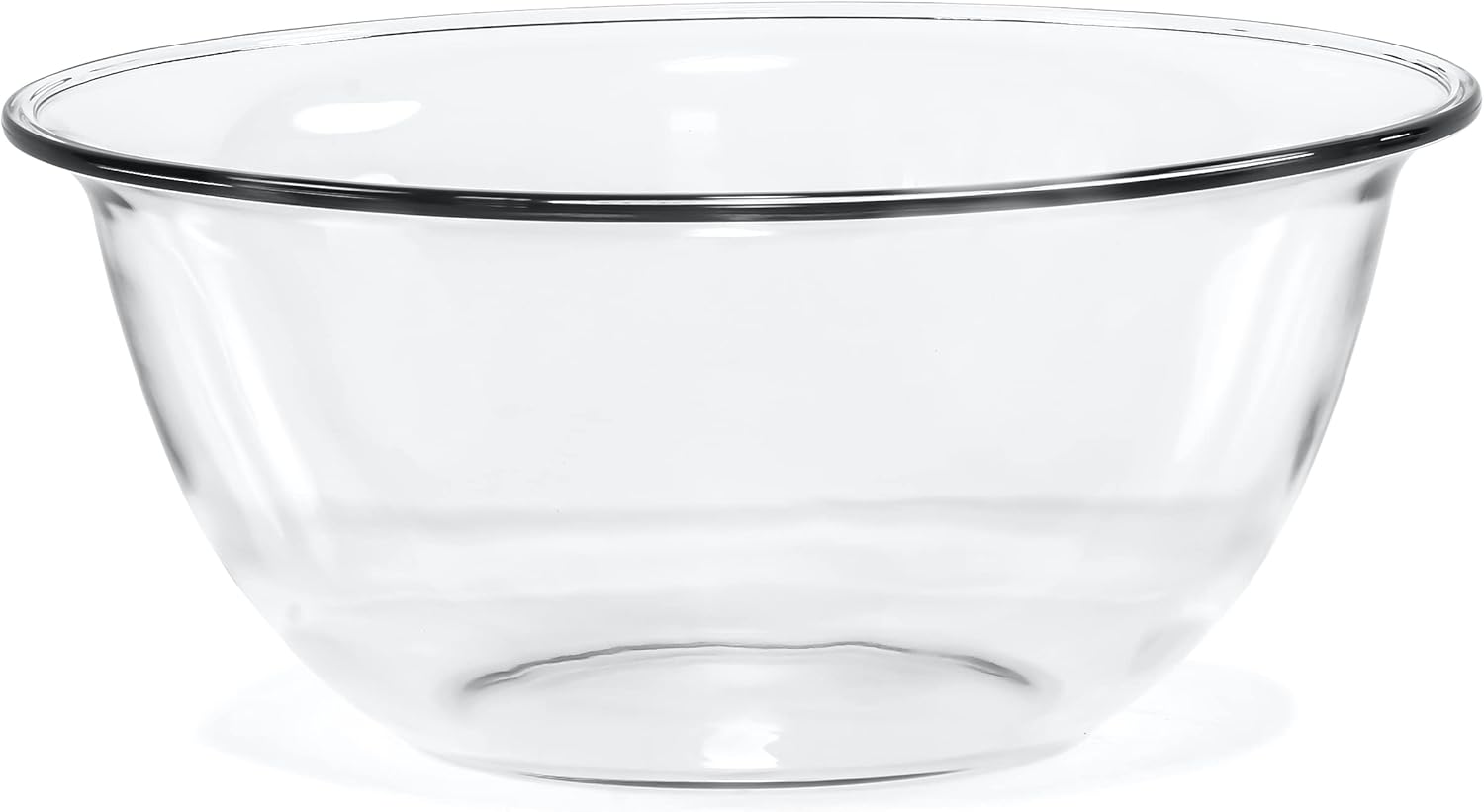 Red Co. 10.5” Dia Round Clear Glass 3 Qt Mixing Prep and Serving Bowl  Large