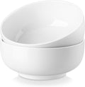 MALACASA Salad Bowls Set  44 OZ (7") Large Soup Bowls Cereal Bowl for Kitchen  White Ceramic Bowls Set of 2  Dishwasher & Microwave Safe Series REGULAR