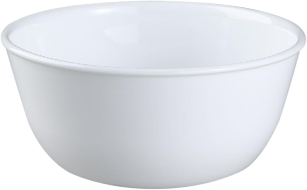 Corelle Livingware Set of 3 Winter Frost White 28 oz Vitrelle Glass Soup & Cereal Bowls – Chip-Resistant  Microwave & Dishwasher Safe Everyday Bowls