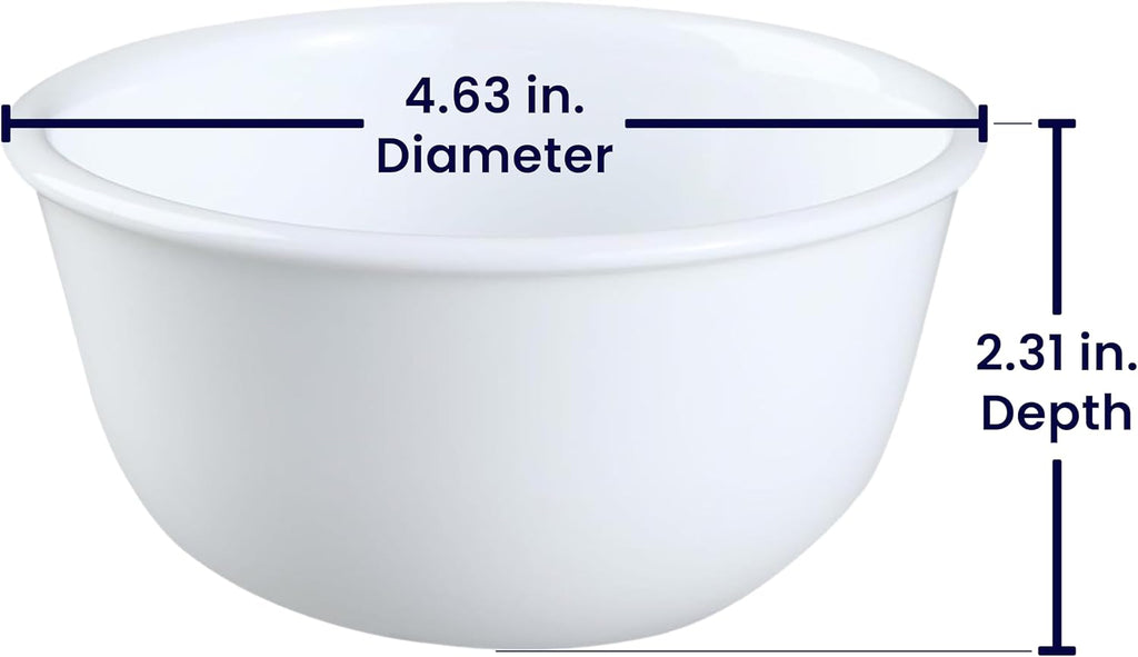 Corelle Livingware Winter Frost White 11-Oz Dessert Bowl (Set of 4) by Corelle Coordinates