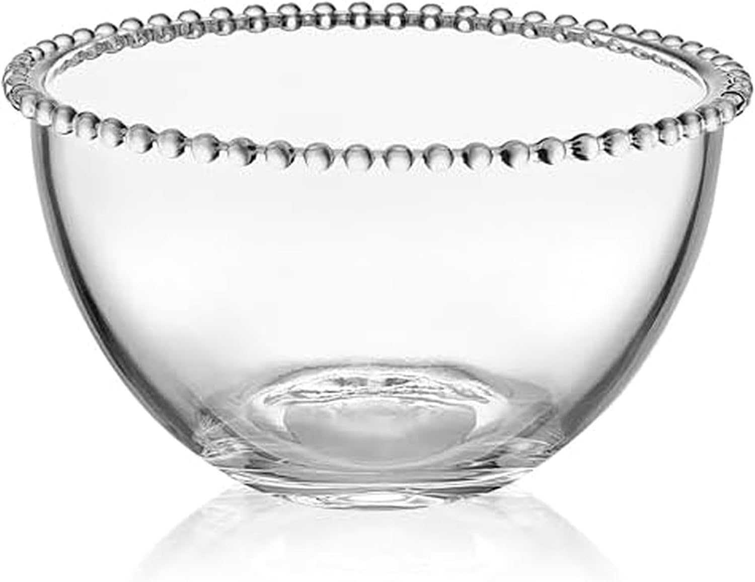 Fitz and Floyd Beaded Glass Fruit Serve Salad Bowl  8.25 Inch