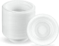 PLASTICPRO 800 PCS White Plastic Bowls 5 oz Premium Quality Light Weight Dishes Disposable Small Plastic Bowls for Dessert Appetizers Soups for Parties Weddings