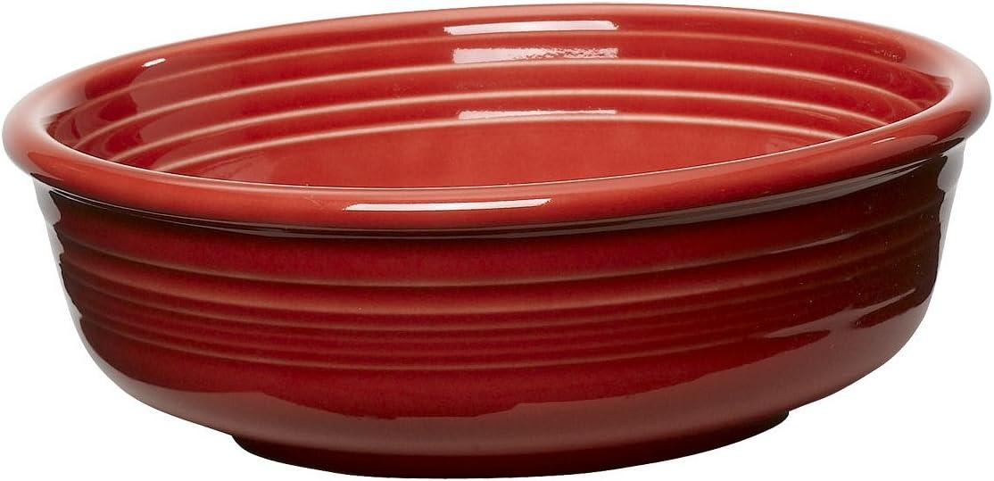 Fiesta® Classic Rim Small Bowl  15oz (5.625") – Durable Ceramic  Lead-Free  Dishwasher/Microwave/Oven Safe – Made in USA Dinnerware - Scarlet