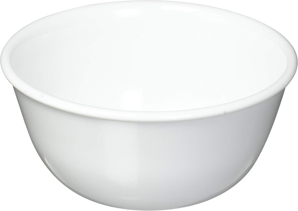 Corelle Vitrelle 12-oz Dessert Bowls  Set of 8 Chip & Crack Resistant Bowls  Great For cereal  Ice Cream  rice  soup  Ceramic Dessert Bowls Set  Winter Frost White