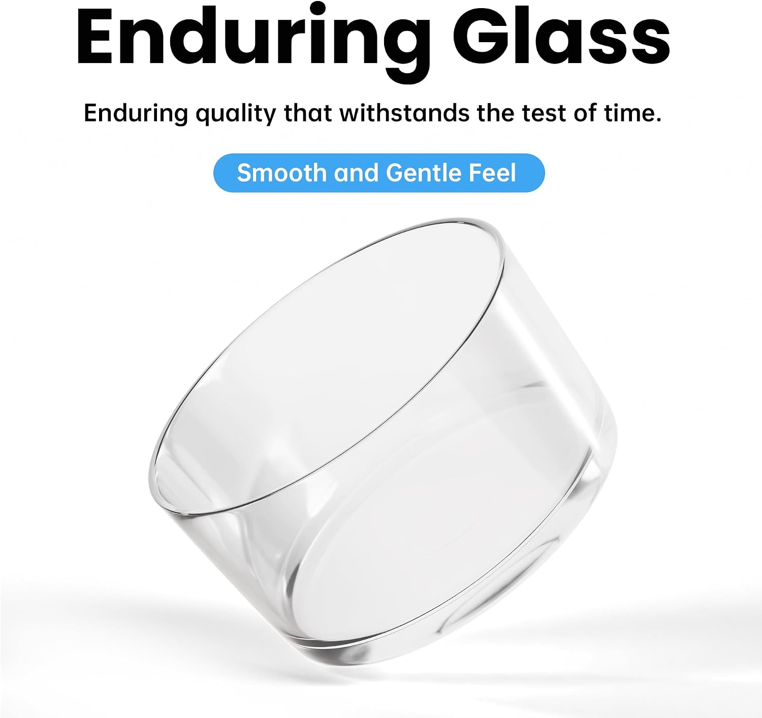 Glass Salad Bowl - Versatile 118oz Trifle and Fruit Bowl - Elegant & Long-Lasting for Serving Salads  Dessert