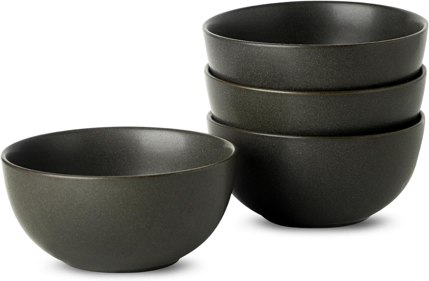 Cereal Bowls  24 oz Soup Bowls Set of 4  Ceramic Bowls Set for Salad  Fruit  Breakfast  Dessert  Stoneware Bowls for Kitchen  Dishwasher & Microwave Safe  Matte Black