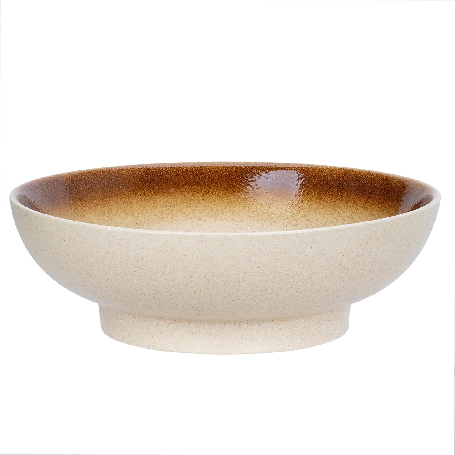 10" Decorative Bowl Ceramic Fruit Bowl for Kitchen Counter Coffee Table  Dining Room Table Centerpiece Bowel Entryway Key Holder & Jewelry Organizer(Wheat Gold)