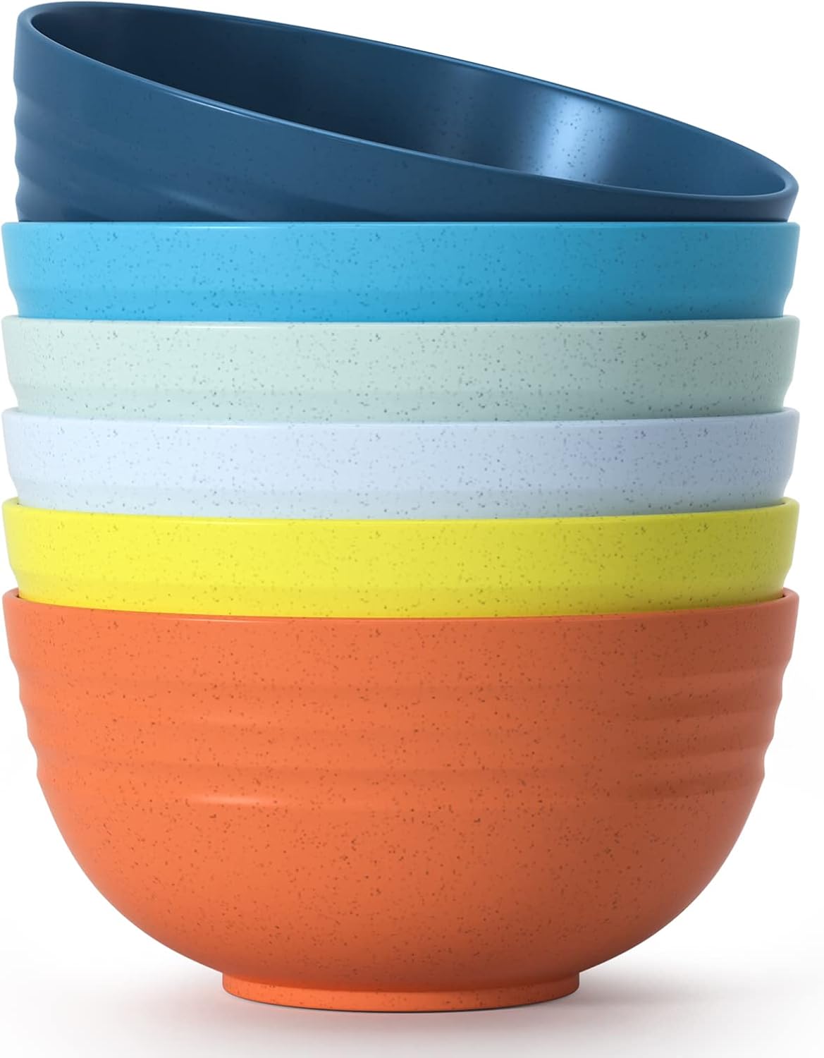 Homestockplus [Set of 6] 68 Oz Salad Bowls Large Serving Bowls Unbreakable Ramen Bowl for Salad  Soup  Ramen  Noodle  Oatmeal  Snack Apply to Kitchen  Freezer Dishwasher & Microwave Safe