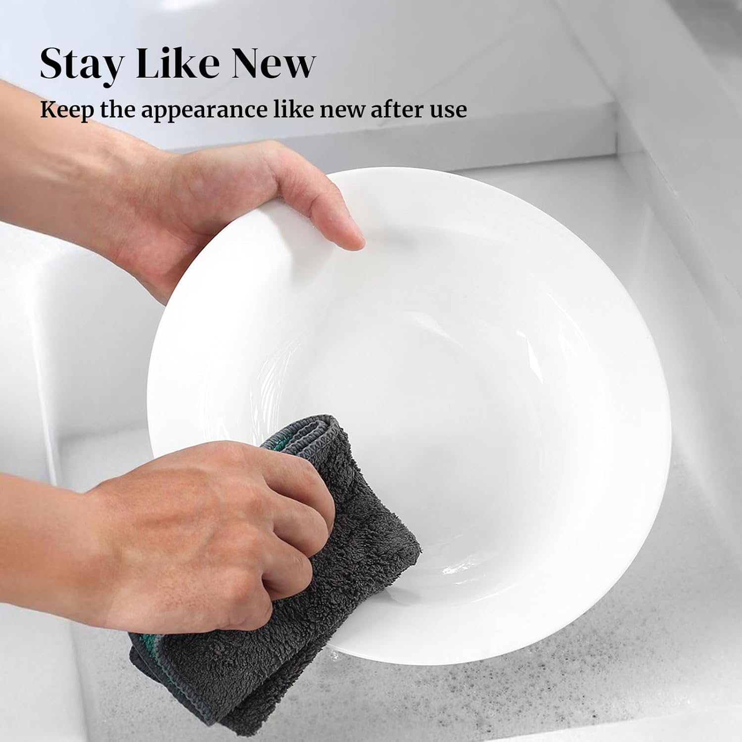 DOWAN Soup and Pasta Bowls Set of 4  White Porcelain Wide Rim Salad Plates  20 Ounces  Microwave & Dishwasher Safe