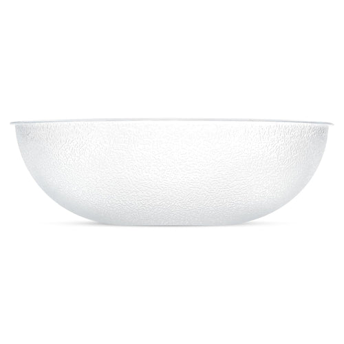 Carlisle FoodService Products 721507 Round Pebbled Salad Serving Bowl  11 Quart  Clear