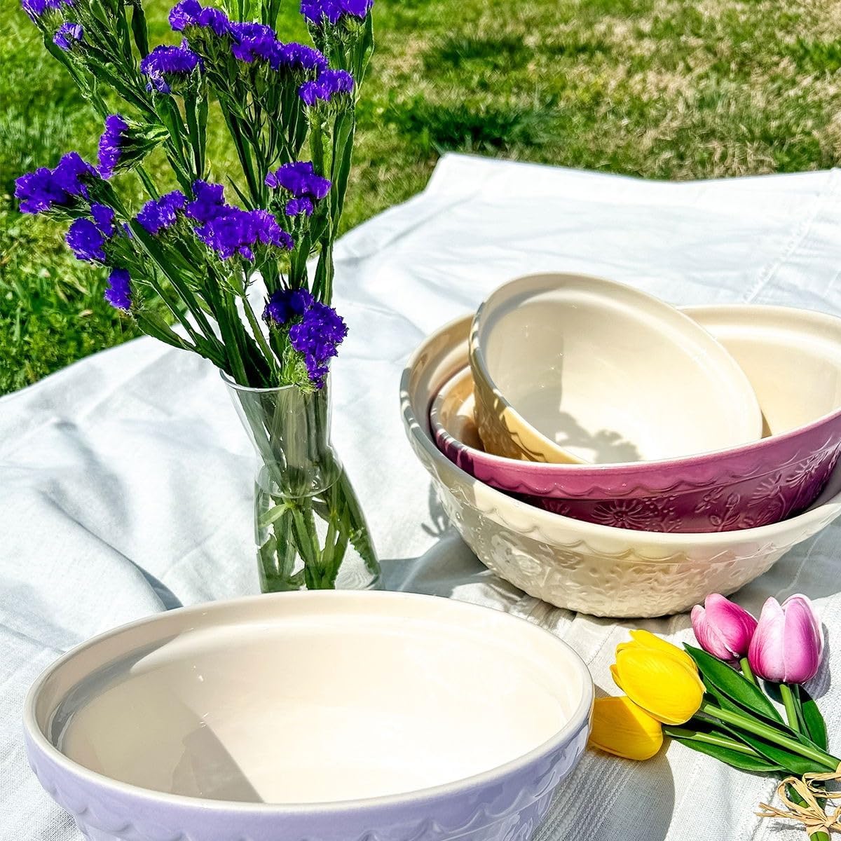 Mason Cash In The Meadow 4-Piece Mixing Bowl Set
