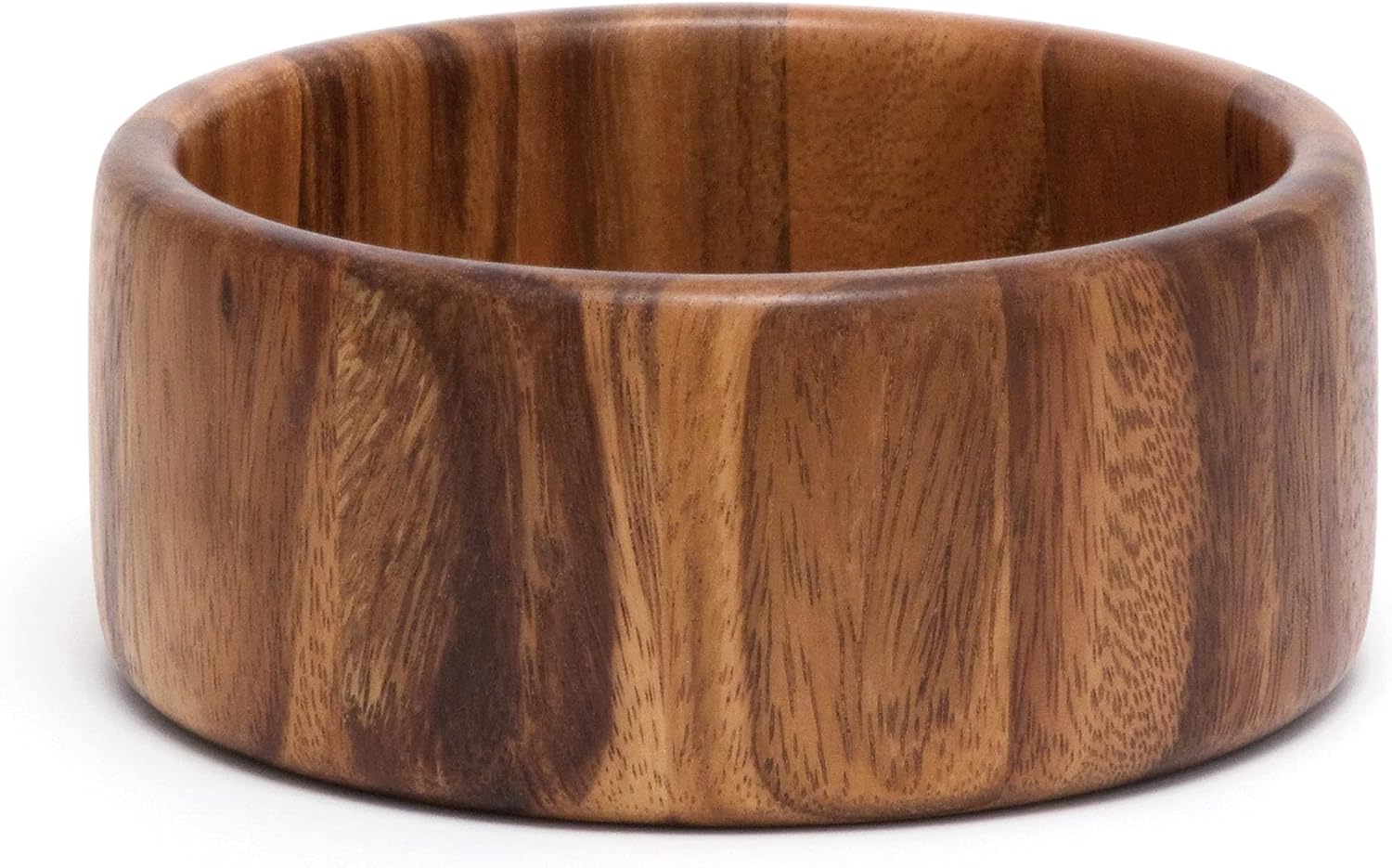 Lipper International Acacia Straight-Side Serving Bowl for Fruits or Salads  Small  6" Diameter x 2.5" Height  Single Bowl  29.59 fluid ounces