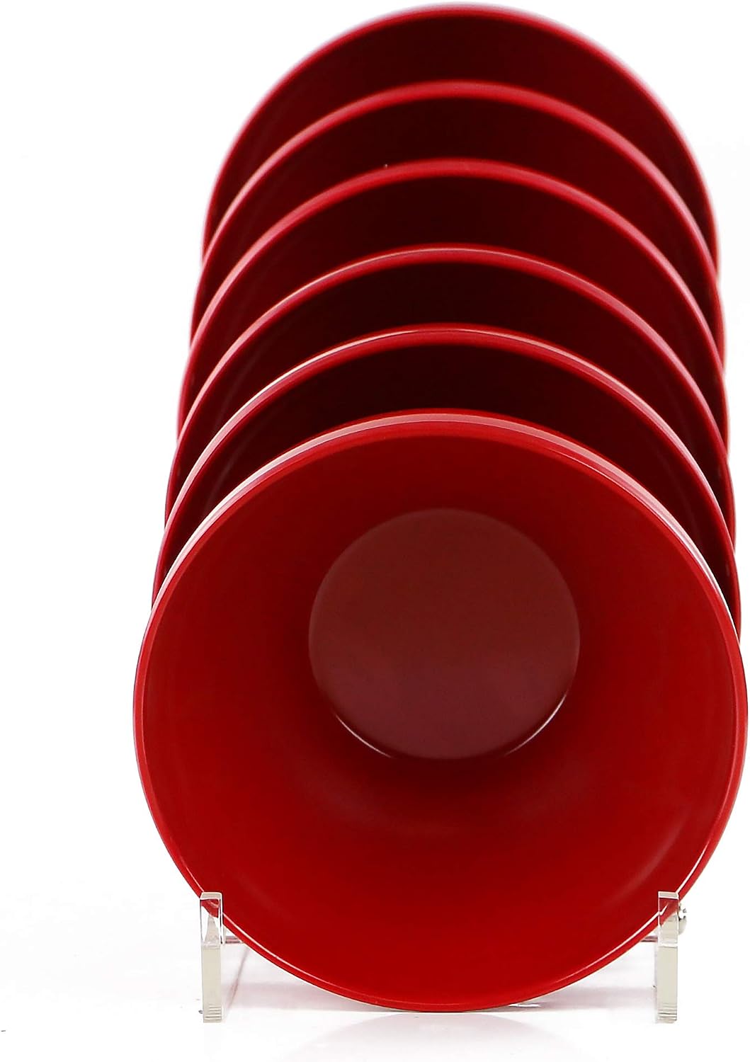 Calypso Basics by Reston Lloyd Melamine Bowl  Set of 6  Red  16 ounces