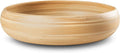LEXA 12" Handmade Natural Bamboo Wooden Fruit Bowl for Kitchen Counter - 130 oz Lightweight Large Bamboo Wood Salad Bowl