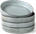 famiware Star 8.25" Pasta Bowls  Large Dinner Bowls Set of 4  Salad Bowl Plates  Shallow Bowls for Eating  Smoky Blue