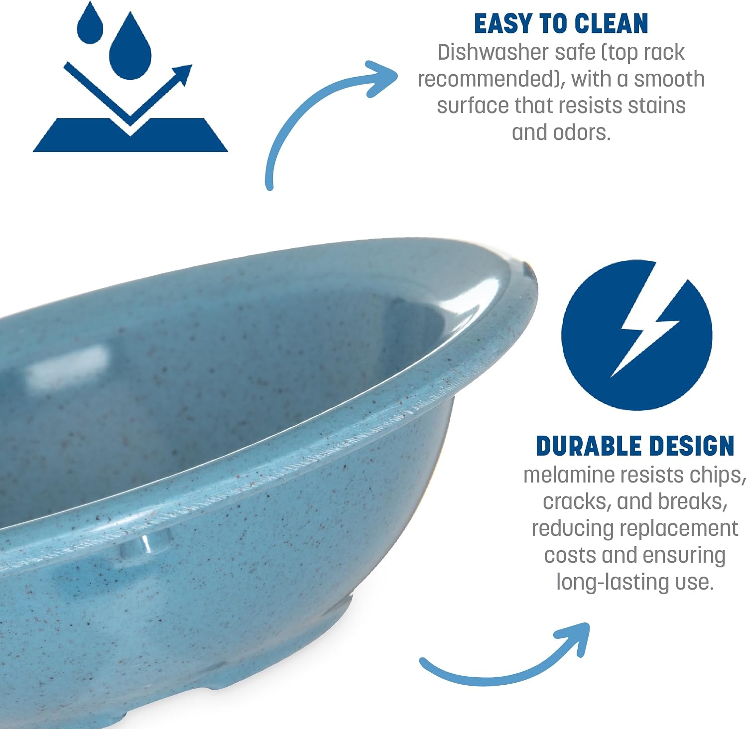 Carlisle FoodService Products Kingline Reusable Plastic Bowl Fruit Bowl with Rim for Home and Restaurant  Melamine  4.75 Ounces  Sandshade  (Pack of 48)