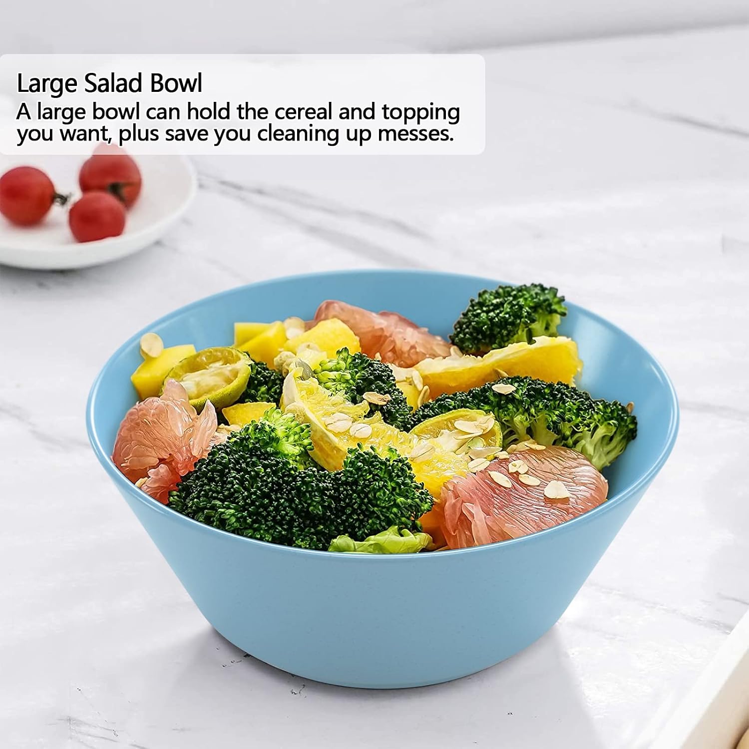 32 Ounce Cereal Bowls  Unbreakable Wheat Straw Fiber Bowl  Lightweight Kitchen Bowls Microwave & Dishwasher Safe BPA Free Bowls  E-Co Friendly Bowls Set for Cereal  Salad Oatmeal  Soup Snacks -6 Color