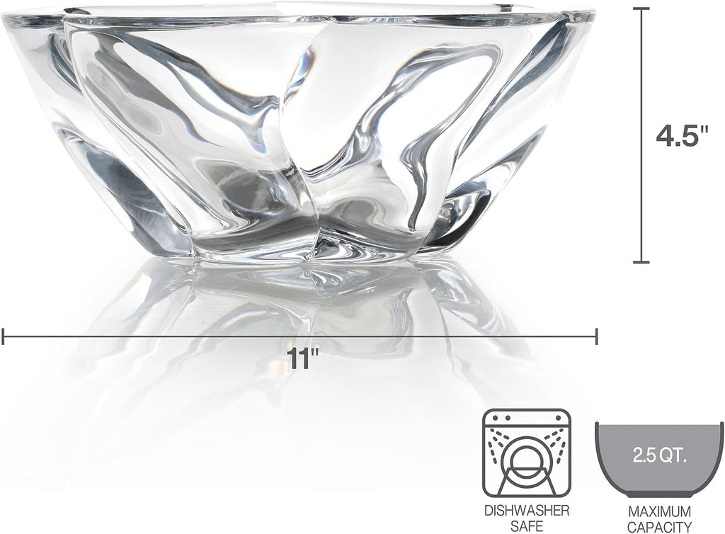 Mikasa Cassia Crystal Glass Bowl  11 Inch