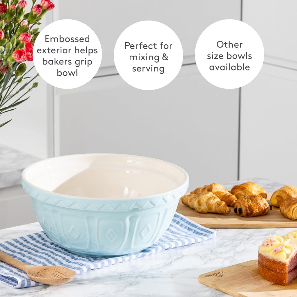 Mason Cash | Color Mix S12 Powder Blue Mixing Bowl - 4.25 Quart