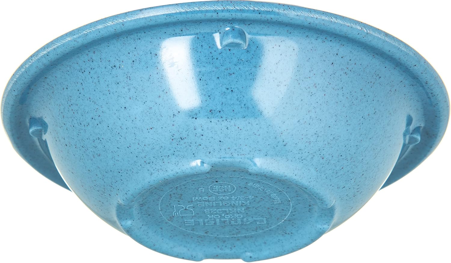 Carlisle FoodService Products Kingline Reusable Plastic Bowl Fruit Bowl with Rim for Home and Restaurant  Melamine  4.75 Ounces  Sandshade  (Pack of 48)