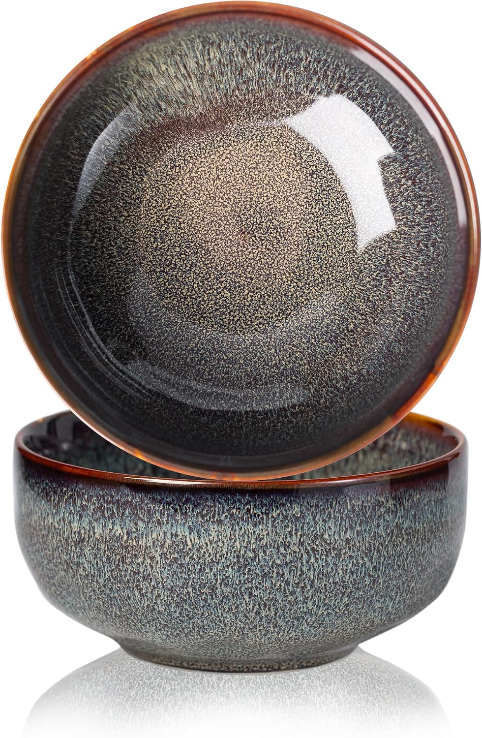 22 Ounce Serving Bowls Set - Ceramic Bowl Set of 2-5.75 inch for Salad  Soup Cereal Bowls for Kitchen