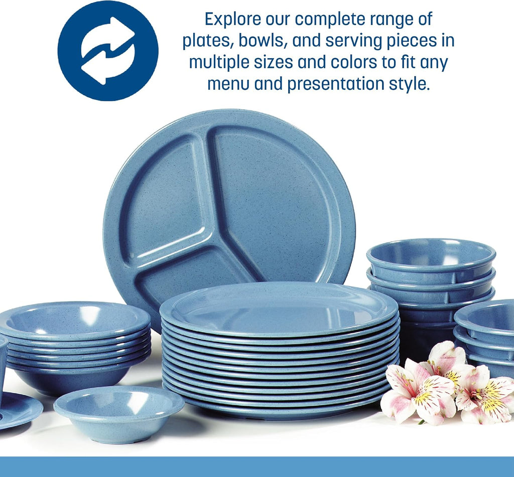 Carlisle FoodService Products Kingline Reusable Plastic Bowl Fruit Bowl with Rim for Home and Restaurant  Melamine  4.75 Ounces  Sandshade  (Pack of 48)