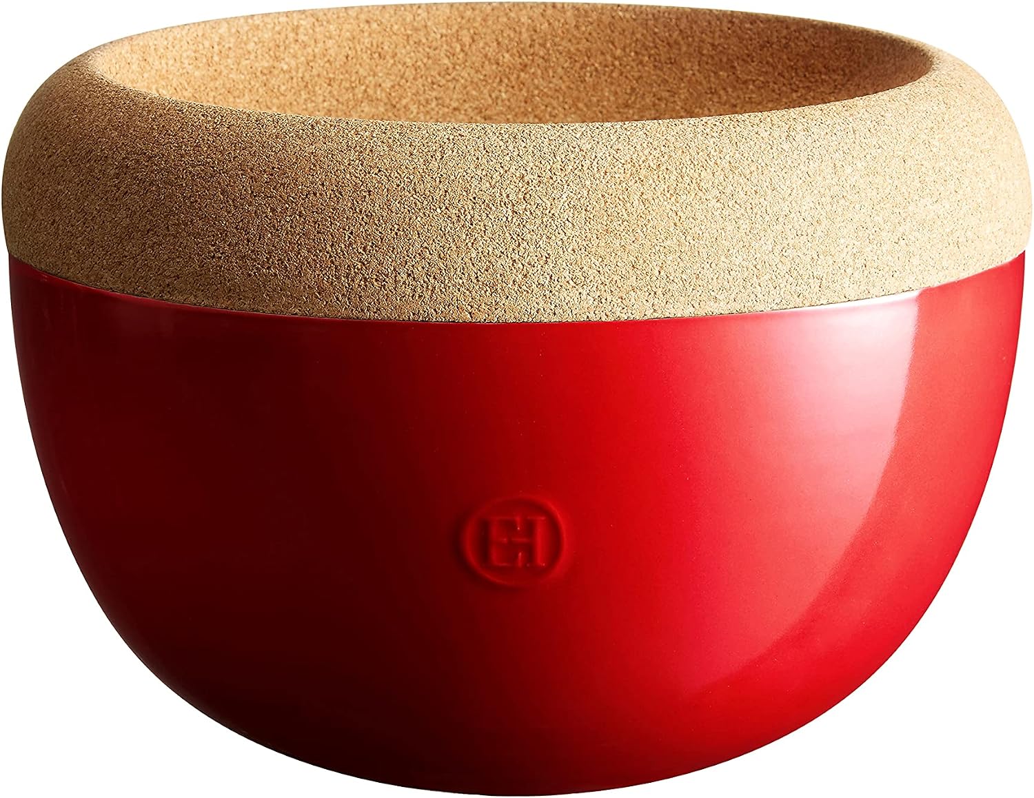 Emile Henry Deep Food Storage Bowl  10.6 x 7.3in  Burgundy