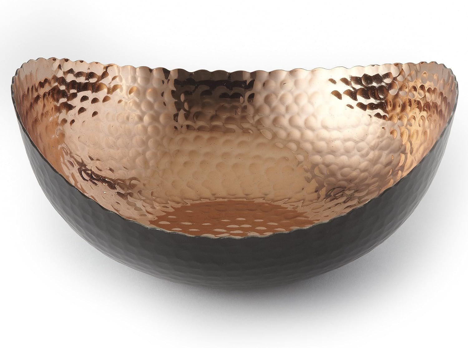 Elegance Eclipse Bowl  8.25" x 7.5"  Black/Copper