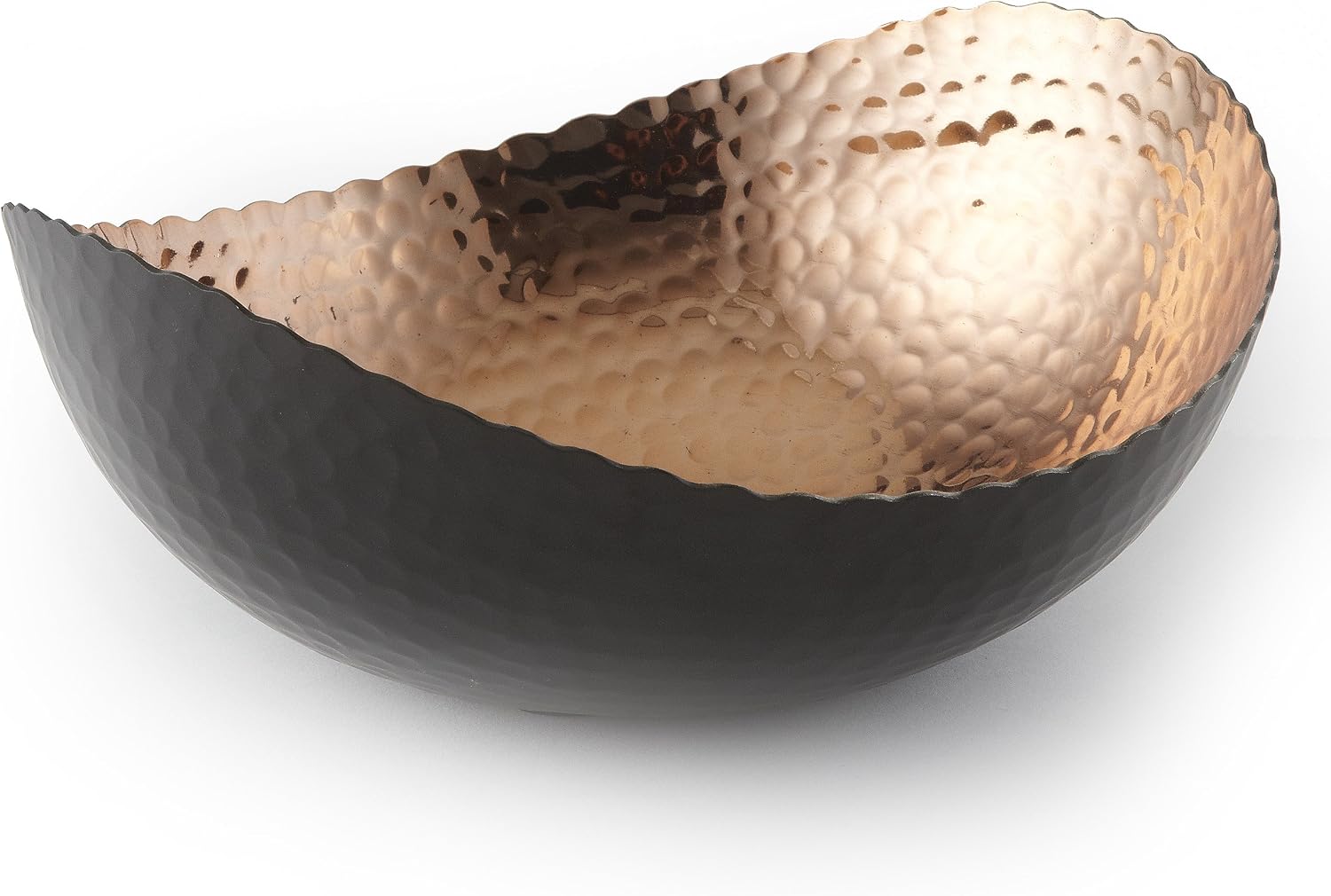 Elegance Eclipse Bowl  8.25" x 7.5"  Black/Copper